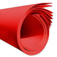 PLACA EVA LISO 60x40CM VERMELHO - 12969