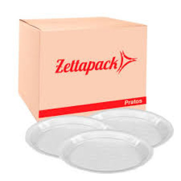 PRATO PL 15CM RASO SOBREMESA BRANCO ZETTAPACK C/10 - 13267