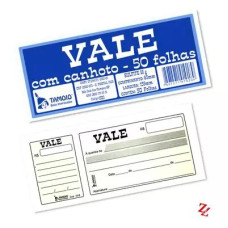 3173 - TALÃO DE VALE COM CANHOTO UNIDADE