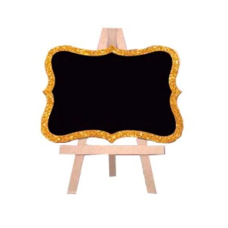 LOUSINHA MDF GLITER 20X24CM DOURADO - 7376