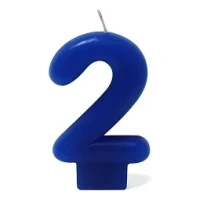  VELA PAVIO MÁGICO AZUL NÚMERO 2 - 9687