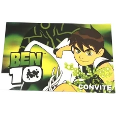 CONVITE BEN 10 COM 8 - 0780 