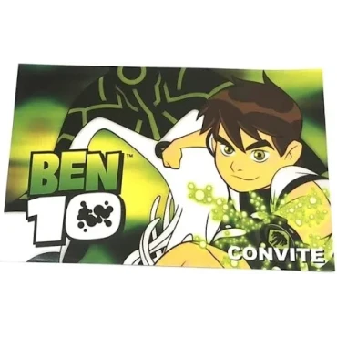 CONVITE BEN 10 COM 8 - 0780 