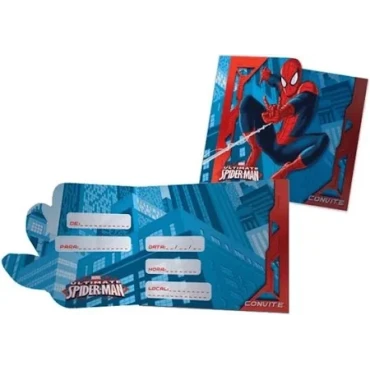  CONVITE HOMEM ARANHA COM 8 - 4284