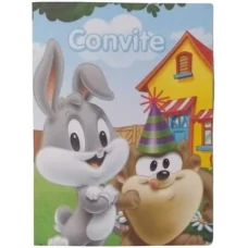 CONVITE BABY LOONEY TUNES C/8 - 2414 