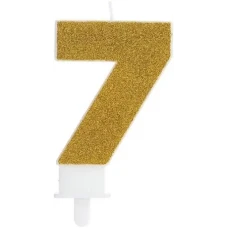  VELA CHICK GLITER DOURADO NUMERO 7 - 7351 