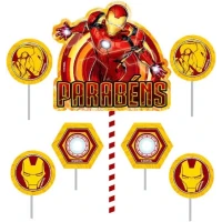 TOPPER TOPO PARA BOLO HOMEM DE FERRO - 11690 