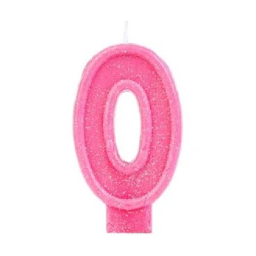  VELA CHICK GLITER ROSA NUMERO 0 - 7341 