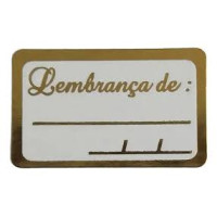  ETIQUETA ADESIVA LEMBRANCA MARCA CORAÇÃO COM 100 - 4875 