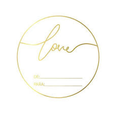 ETIQUETA ADESIVA LOVE COM 50 - 11494 