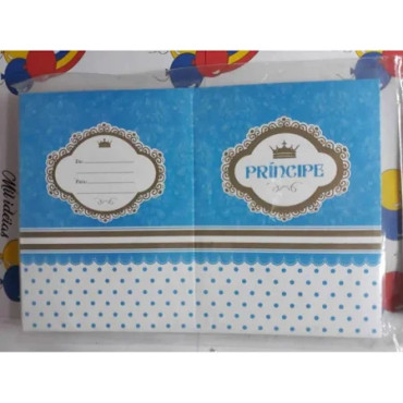 CONVITE PRÍNCIPE COM 10 - 3856 