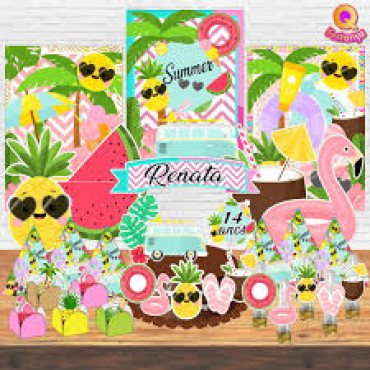 KIT PLAQUINHA TROPICAL COM 8 - 7866 