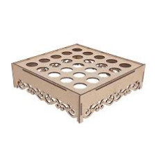 PORTA TUBETE MDF MADEIRA - 3528 