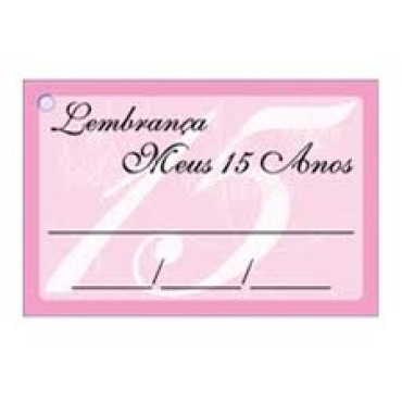 ETIQUETA DE LEMBRANÇA MEUS 15 ANOS PRINCESA ROSA KID ART COM 50 - 14297 