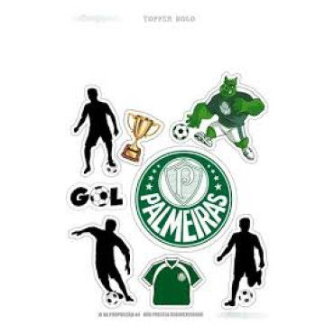 TOPPER TOPO PARA BOLO PALMEIRAS FC - 10927 