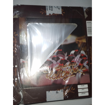 10295 - CAIXA KRAFT PERSONALIZADA COM VISOR 1213 PACKAGING COM 25