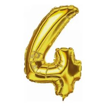  BALÃO METALIZADO 4 32 DOURADO BELLA ARTE - 11270 