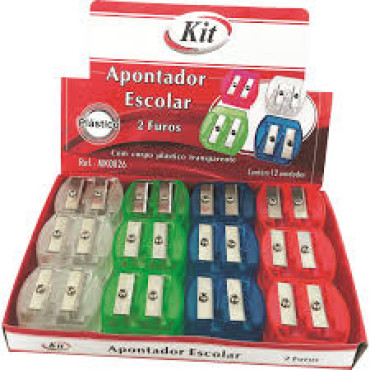 APONTADOR PLASTICO TRANSLUCIDO - 1479 