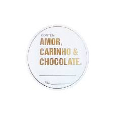 ETIQUETA ADESIVA COM CARINHO COM 50 - 10893
