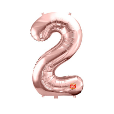 11965 - BALÃO METALIZADO 2 27 ROSE GOLD