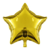 11451 - BALÃO METALIZADO ESTRELA PARABÉNS 9 DOURADO NEOTRENTINA