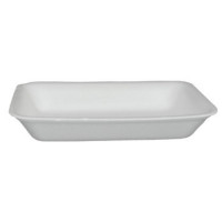 13953 - BANDEJA BRANCA FUNDA 23,5X18X2,9CM BOM APETITE COM 400