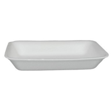 13953 - BANDEJA BRANCA FUNDA 23,5X18X2,9CM BOM APETITE COM 400