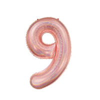 12560 - BALÃO METALIZADO 9 27 ROSE GOLD