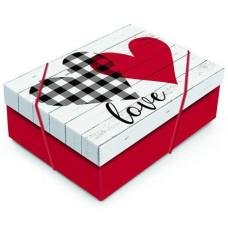 CAIXA RETANGULAR COM TAMPA LOVE CROMUS -10093 