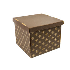 CAIXA MARROM QUADRADA PARA BOLO SULFORMAS - 8028