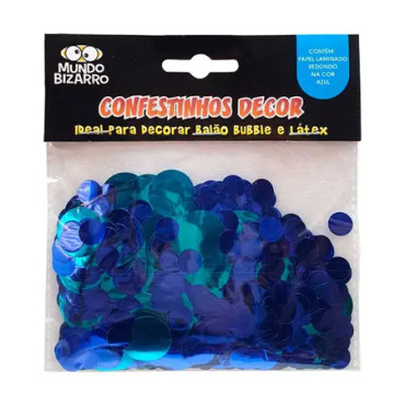 CONFESTINHO REDONDO AZUL MUNDO BIZARRO -8399 