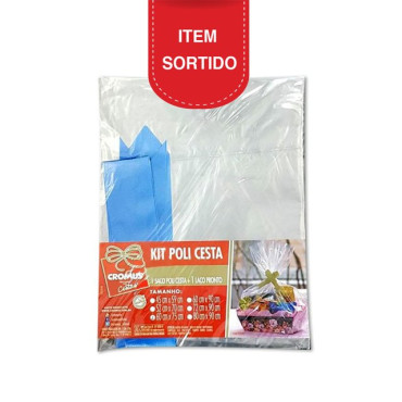 0994 - SACO PLÁSTICO PARA CESTA 80X90CM TRANSPARENTE