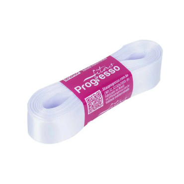 8876 - FITA DE CETIM CF005 N5 22X10CM BRANCA