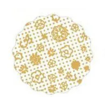 FUNDO DECORADO OURO REDONDO 7 COM  100 -11529
