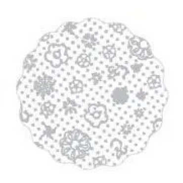 FUNDO DECORADO PRATA REDONDO 7 COM 100 -11530