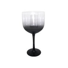 TAÇA  ACRILICA GIN 500ML DEGRADE PRETO -13136