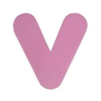 9826 - LETRA EVA V ROSA PIFFER