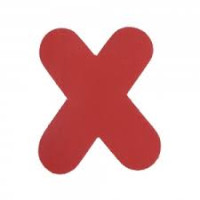 9872 - LETRA EVA X VERMELHO PIFFER