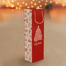 SACOLA PAPEL P/BEBIDA PRESENTE NATAL 11X8X36CM IDEIA C6293 -C10 -20286 SACOLA PAPEL P/BEBIDA PRESENTE NATAL 11X8X36CM IDEIA C6293 -C10 -20286