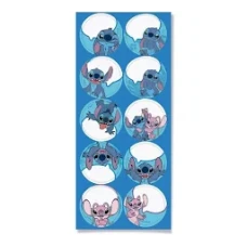 ADESIVO REDONDO STITCH PT C/10 - 15340