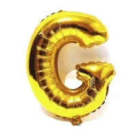 BALAO METALIZADO 40CM DOURADO LETRA G-UN - 14612