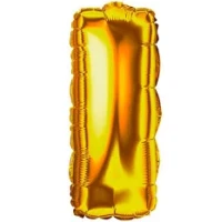 BALAO METALIZADO 40CM DOURADO LETRA I-UM - 14614