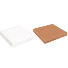 CAIXA 40X40X5/2,5 OFF WHITE/KRAFT UNIDAD IDEIA REF C4833 P/100DOCES - 17692