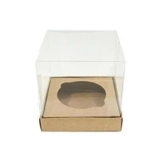 CAIXA 5X5X5 P/MINI CUPCAKE KRAFT UNIDA - 17646
