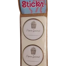 ETIQUETA ADES PIPOCA GOURMET STICKR - 13053