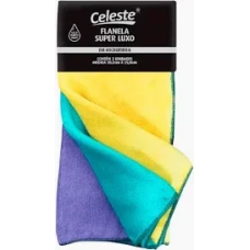 FLANELA SUPER LUXO MICROFIBRA CELESTE COM 3 - 16449