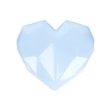 FORMA PL BLISTER CORACAO LAPIDADO PLASTICO PET BWB 10539 350G - 13363