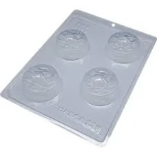 FORMA PL ESPECIAL PAO DE MEL ROSA C/3 PLASTICO PET BWB 9985 BOTAO DE ROSA - 13359