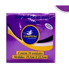 GUARDANAPO PEQ ROXO 19,5X22,5 CAMPFESTA - 14237