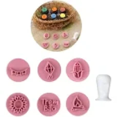 KIT CARIMBOS JUNINOS 2CM C/6BLUE STAR - 13371